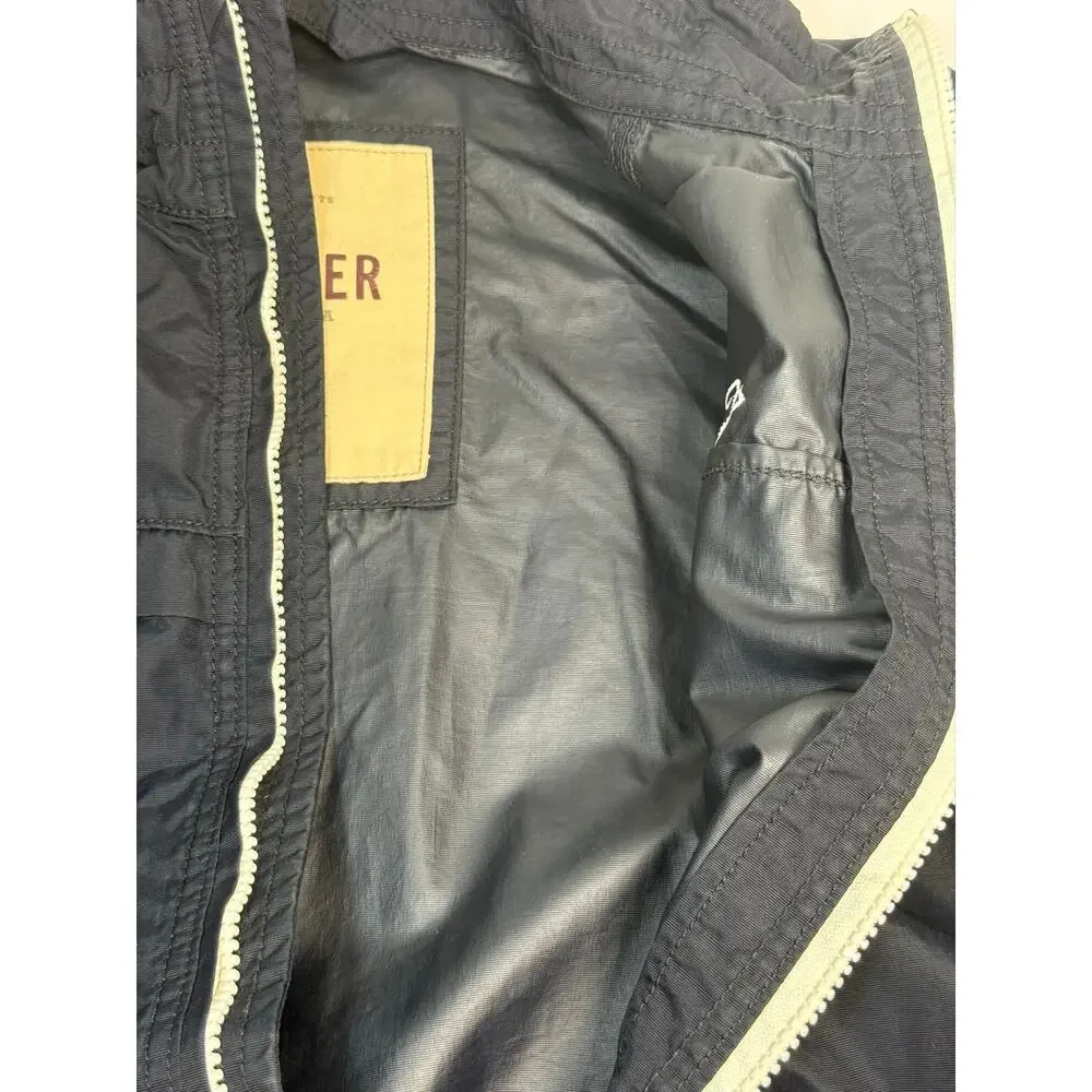 Hollister Nylon Lightweight Navy Jacket Mens Medium NWOT